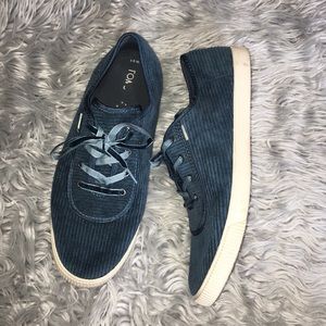 Toms Corduroy Lace-Ups Sz 9.5